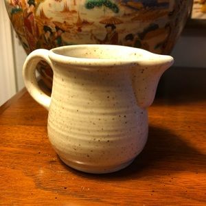 Vintage Churchill England Small Creamer Pitcher Cream Colored Speckled
